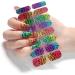 On Nail Polish Strips Glitter Starry Marble Semi Cured Gel Nail Polish Strips Gel Nail Stickers Full Nail Wraps on Nail Polish Strips Ze0242 - Buy Online on GoSupps.com