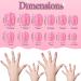 168 Pieces Girls Press on Nails for Kids Gift - Dark Pink Theme | Full Cover Short False Fingernails for Children - Nail Design Decoration - Buy Online on GoSupps.com