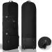DAREKUKU Soft Golf Travel Bags, Heavy Duty 900D Polyester Oxford Wear Resistant, Extra Storage Pocket, Upgraded Rubber Wheels Black 50 Inch