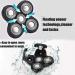 5 T te Rasoir De Remplacement Pratique pour Rasoir lectrique Rasage Outil Chauve(Bleu) - Buy Online on GoSupps.com
