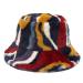 Fuzzy Bucket Hat for Women Furry Fur Bucket Hat Winter Warm Plush Fisherman Fluffy Sherpa Bucket Hat Multicolor