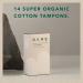 Dame Super Tampons x14 - Hypoallergenic, Plastic-Free, pH Neutral, Toxin-Free, Compostable & Biodegradable - Buy Online on GoSupps.com