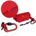 Lonto Feed Bag for Dogs - Durable Water-Repellent Snack Bag with Zipper & Velcro 18x7x7 cm - Red - Perfect for Treats & Travel - Buy Online on GoSupps.com