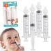 Nasal Syringe for Baby - 4PCS - Safe Silicon Baby Nasal Aspirator Qucik Syringe Nose Cleaner Rinsing Tool for Baby/Infant/Kid Transparent
