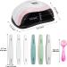 168W UV LED Nail Lamp Set for Gel Polishes with Bonus Nail Files and Brush - Buy Online on GoSupps.com