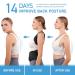 Back Brace Posture Corrector for Men & Women | Adjustable Upper Back Straightener for Pain Relief | Large Black Clavicle & Shoulder Support - Buy Online on GoSupps.com