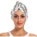 Creative Doodle Rainbow Dry Hair Cap Set | 2 Piece Quick Drying Towel & Button Headband - Super Absorbent Soft & Comfortable - Buy Online on GoSupps.com