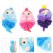 6 Pcs Animal Bath Ball Pouf - Exfoliating Mesh Loofah Sponges for Scrub & Foaming Shower - Buy Online on GoSupps.com