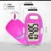 OZO Fitness CS1 Pink Easy Pedometer - Large Display Step Counter for Walking with Clip and Lanyard - Buy Online on GoSupps.com
