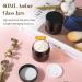 6-Piece Amber Glass Cream Cans - 60ml Empty Refillable Pots for Cosmetics Ointments & Essentials | Travel-Friendly with Black Lids - Buy Online on GoSupps.com