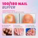 PORTENTUM Professional Nail Files 8 PCS | Double Sided Emery Board 100/180 Grit | Washable Fingernail Buffering Files | Manicure & Pet Grooming Tools - Buy Online on GoSupps.com