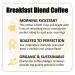 Charleston Coffee Roasters Organic Whole Bean Breakfast Blend - 12oz Premium Slow Roast - Buy Online on GoSupps.com