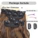 YDDM 20 Inch Wavy Clip-In Hair Extensions | Realistic Synthetic Hair | Affordable 4pcs Set for Women (Color 8H27#) - Buy Online on GoSupps.com