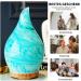 Porseme 280ml Aroma Diffuser - Hand Blown Essential Oils Humidifier with 7 Color-Changing LEDs | Elegant BPA-Free Blue Wave Aladdin Vase - Buy Online on GoSupps.com