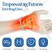 Jecanori Lymphatic Drainage Magnetic Bracelet for Women - Titanium Steel Magnetic Wristband with Heart-Shaped Cubic Zirconia - Blue - Buy Online on GoSupps.com
