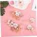 PLAFOPE 1 Set Comb Set Bride Side Combs Hair Decorations U Shaped Hair Pins Rhinestones Wedding Side Comb Wedding Hair Pins Wedding Veil Combs Flower Bridal Combs Hair Flowers Pearl White - Buy Online on GoSupps.com