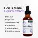 Lion's Mane 2 fl oz Liquid Extract - Brain & Memory Support Drops - Immune Booster - High Potency Formula - 45-Day Supply - Buy Online on GoSupps.com