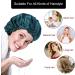 Fuyamp 2 Packs Satin Sleep Cap Adjustable Silky Sleep Bonnet for Women Long Curly Hair Double-Sided Waterproof Satin Hair Cap Extra Large Sleep Satin Bonnet for Women Girls Sleeping Red+Lake Green - Buy Online on GoSupps.com