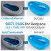 Soft Warm Cushion Pad Cover for Bed Pan & Commode Chair - Washable Thick Mat for Elderly, Grey - Buy Online on GoSupps.com