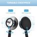 FriCARE Lightweight Dual Head Stethoscope 28 inch for Medical Professionals, Doctors, Nurses, Nursing Students, Home Use - Mirror Black - Buy Online on GoSupps.com