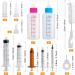 DONQL Puppy Nursing Bottle Kit - 2pcs 60ml Pet Feeding Dispenser Tool with Replacement Nipples | Kitten & Puppy Feeding Syringe for Newborns & Small Animals - Buy Online on GoSupps.com