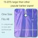 Iusmnur Professional Barber Cape - Adjustable Metal Clip, 55 x 63 inches, Purple - Buy Online on GoSupps.com