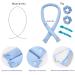 Shop Heat-Free Lock Winders - Silk Curling Bands for Safe Non-Slip Curly Hairstyles (Blue) - Buy Online on GoSupps.com