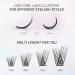 Lankiz DIY Eyelash Extensions - 120 Soft & Light Clusters 10-20mm Mixed Fluffy C Mix - Perfect for Home Use - Buy Now! - Buy Online on GoSupps.com