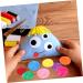 Anneome 2 Handmade Hair Band Negatives Girls Hair Accessories Mixed Color Felt Round Diy Craft Wafer Amulet Colorful 2.5X2.5cm - Buy Online on GoSupps.com