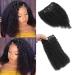 Afro Kinky Curly Clip in Hair Extensions Human Hair 7 Pieces 120g Real Remy Human Hair Full Head Brazilian Virgin Human Hair Extensions Clip in Double Weft Remy Hair (14 Inch Afro Kinky Curly) 14 Inch Afro Kinky Curly