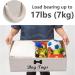Geyecete Large Dog Toys Storage Bins - Foldable Trapezoid Organizer with Rope Handle - Beige - Buy Online on GoSupps.com
