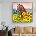 Diamond Painting Kit: DIY 5D Animal Crystal Rhinestone Embroidery for Kids & Adults - Horse Sunflower Design, 15.7'' x 15.7 - Buy Online on GoSupps.com