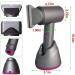 Cordless Hair Dryer 5000mAh Rechargeable Battery Portable Wireless Hair Dryers with Collector Nozzle Cold/Hot Wind 2 Levels Gifts for Women White - Buy Online on GoSupps.com