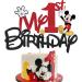 Mickey 1st Birthday Cake Topper Mickey Cake Decorations My 1st Mouse Birthday Party Decorations First Birthday Party Supplies Decor for Kids Boys Birthday Baby Shower Red