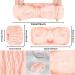 6-Piece Spa Headband and Wristband Set for Women - Microfiber Skincare Headbands, Makeup Headband, Facial Wrist Towel - Pink/White - Buy Online on GoSupps.com