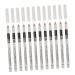 VINTORKY 12pcs Lying Silkworm Eyeliner Highlighter Eyeliner Pencils Highlighter Makeup Pens White Plastic