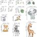 DecalMile Jungle Animals Wall Decals - Elephant Giraffe Safari Stickers for Baby Nursery and Kids Room Decor - Buy Online on GoSupps.com