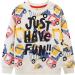 Kids Dinosaur Sweatshirt - Cotton Long Sleeve Jumper for Boys & Girls | 5-6 Years | Fun and Casual Toddler Pullover - Buy Online on GoSupps.com