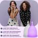 CareCup Menstrual Cups - Set of 2 Reusable Period Cups, Large Size, Medical-Grade Silicone, Includes Storage Bag - Pack of 2 - Buy Online on GoSupps.com