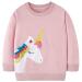 Girls Sweatshirt for Kids Cotton Top Casual Jumper Girl T Shirt Toddler Clothes Long Sleeve Pullover Age 1-12 Years 9-10 Years Unicorn 01