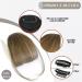 Clip in Bangs Hair Extension- 100% Human Hair Wispy French Bangs Fringe- Light Brown Wispy Bangs for Women - Buy Online on GoSupps.com
