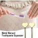 Stainless Steel Toothpaste Tube Key - 2 Pack | Metal Squeeze for Toothpaste Creams & Cosmetics - Buy Online on GoSupps.com