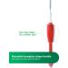 Gum Trav-Ler Interdental Brushes | 18 Units (ISO 1 0.8mm) | Bendable Neck for Deep Cleaning & Plaque Removal - Buy Online on GoSupps.com