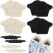 Boyiee 12 Pieces Heel Grips for Men and Women  Heel Pads for Shoes Too Big  Leather Heel Cushion Inserts for Loose Shoes  Filler Improved Shoe Fit  Comfort  Prevent Heel Slip and Blister (Black  Nude)