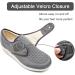 Women's Diabetic Elderly Mesh Walking Sneakers - Grey, Size 8 - Buy Online on GoSupps.com