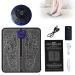 EMS foot massage device: Electrically foot massage device Foldable intelligent massage mat with 8 modes & 19 adjustable frequencies USB portable foot massage for blood circulation muscle pain