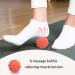 Cozlly Massage Balls with Knobs - 2-Piece Fascia Ball Set for Trigger Point & Reflex Therapy (Orange) - Buy Online on GoSupps.com