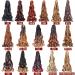 Luoyudu French Curly Braiding Hair 24 inch T4/30 8 Pack Bouncy Extensions - 75g/Pack - Buy Online on GoSupps.com