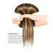 Rosebud Clip-In Hair Extensions - REMY 10 Inch, 8 Pcs, 60g, Medium Brown to Dark Blonde - Buy Online on GoSupps.com