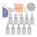 Bowka 12 Pins needle patron electrical microneedling pen 10 pieces of replacement needles adjustable thread slot for auto electric derma pen (12 pins thread)